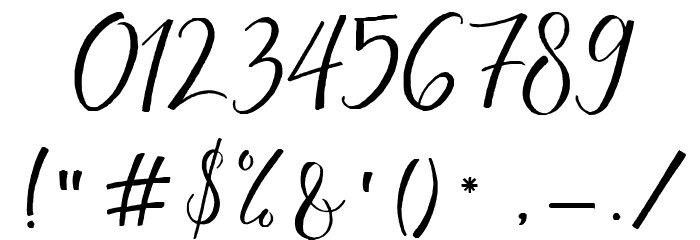 Serotonin Font OTHER CHARS