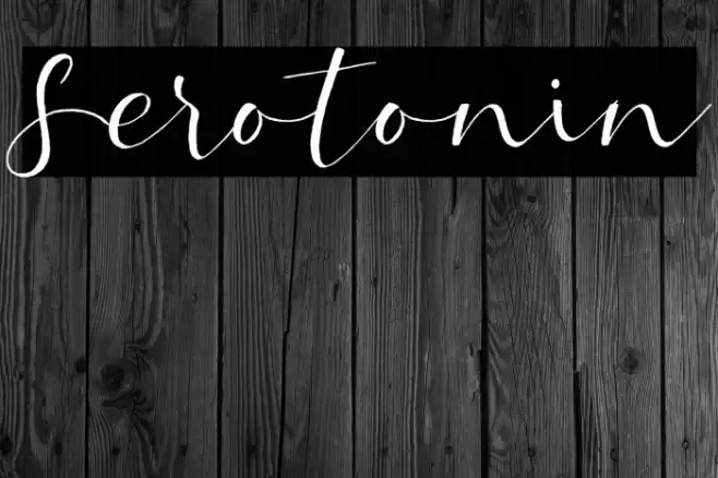 Serotonin Font examples