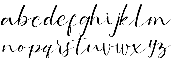 Serotonin Font LOWERCASE