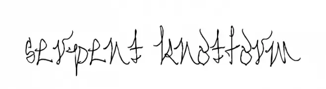 Serpent Knotform  Frei Schriftart Herunterladen