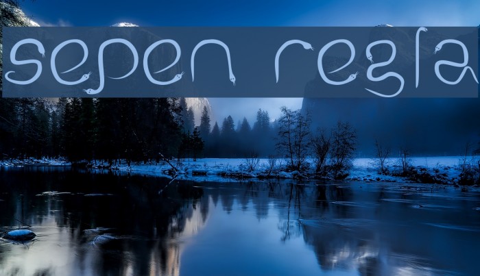 Serpent Regular Font examples