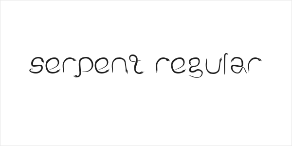 Serpent Regular Logo