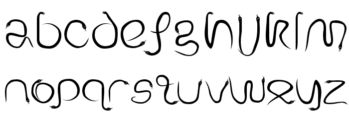 Serpent Regular Font LOWERCASE
