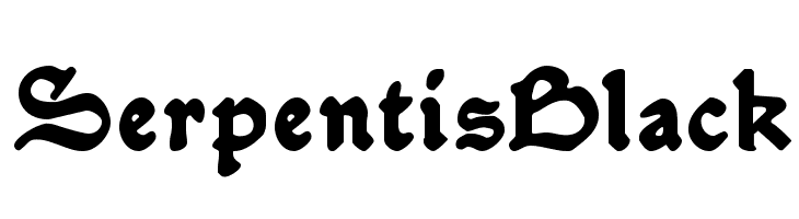 SerpentisBlack  Скачать бесплатные шрифты
