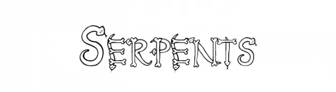 Serpents  Frei Schriftart Herunterladen