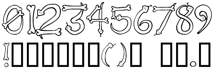 Serpents Font OTHER CHARS