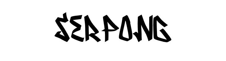 Serpong  フリーフォントのダウンロード
