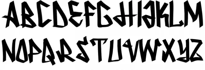 Serpong Schriftart Groß