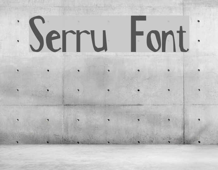 Serru Font examples
