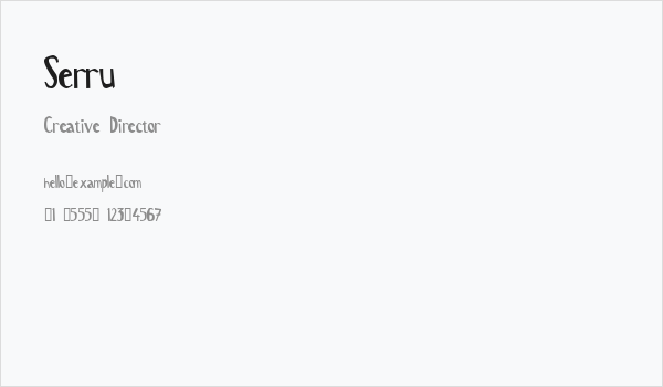 Serru Business Card