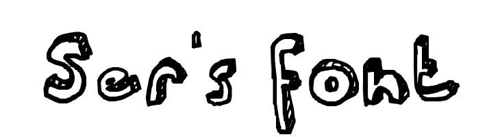 Ser's font  フリーフォントのダウンロード