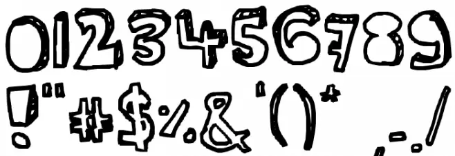 Ser's font Font OTHER CHARS