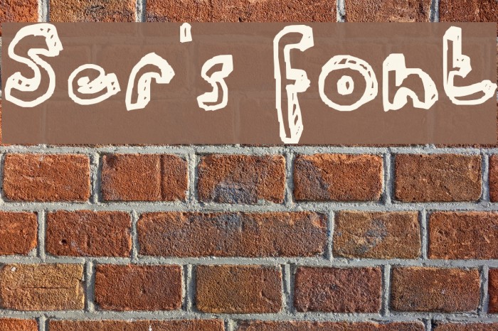 Ser's font Example 1