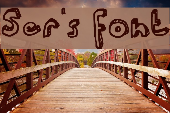 Ser's font Example 2