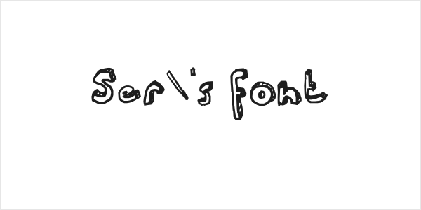 Ser's font Logo