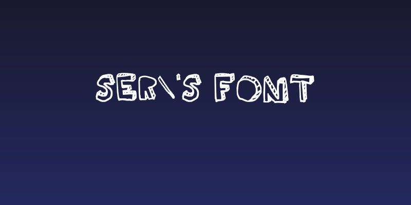 Ser's font Social Header