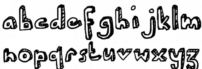 Ser's font फ़ॉन्ट लोअरकेस