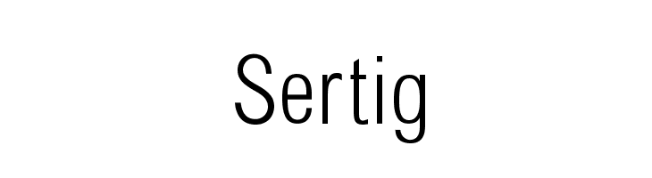 Sertig  font caratteri gratis