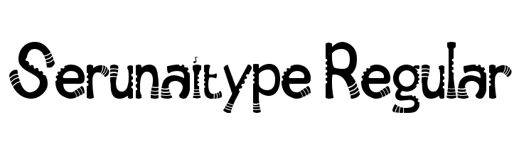 Serunaitype Regular  Free Fonts Download