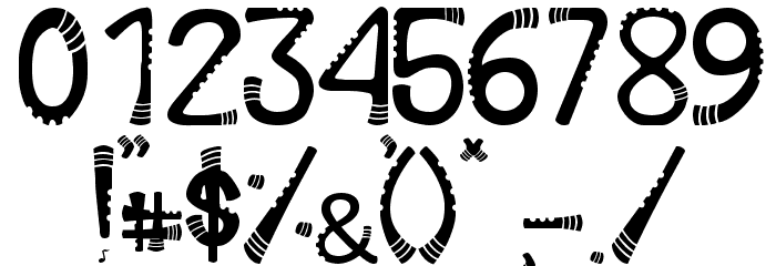Serunaitype Regular Font OTHER CHARS