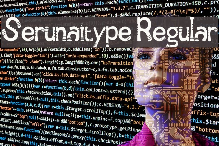 Serunaitype Regular Font examples