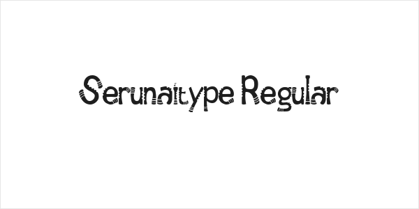 Serunaitype Regular Logo