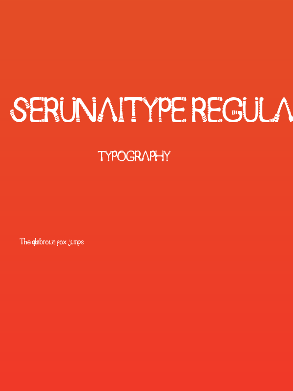 Serunaitype Regular Poster