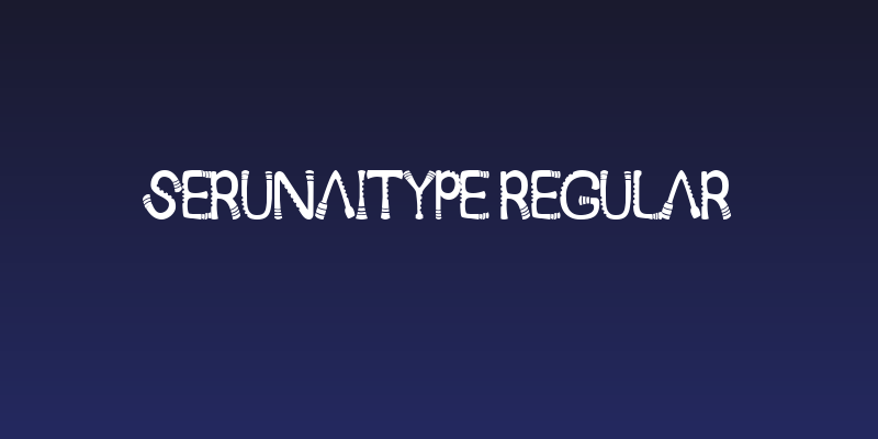 Serunaitype Regular Social Header