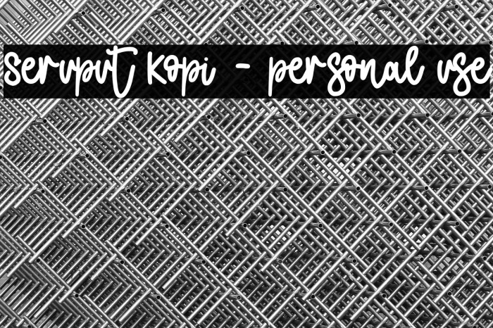 Seruput Kopi - personal use Example 2