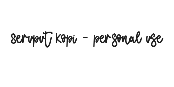 Seruput Kopi - personal use Logo