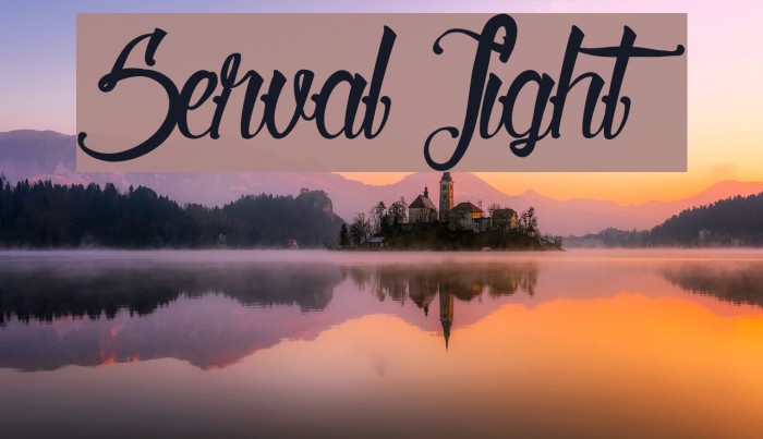 Serval Light Font examples