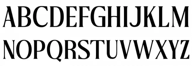 ServeginDEMO フォント 大文字