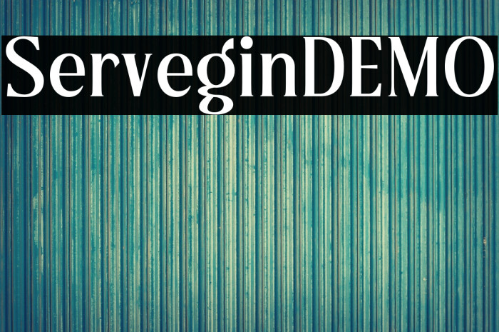 ServeginDEMO Example 1