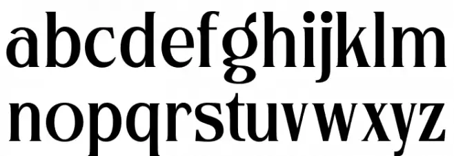 ServeginDEMO 字体 小写