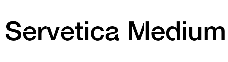 Servetica Medium Font