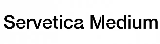 Servetica Medium  Frei Schriftart Herunterladen