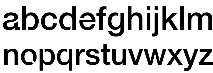 Servetica Medium Font LOWERCASE