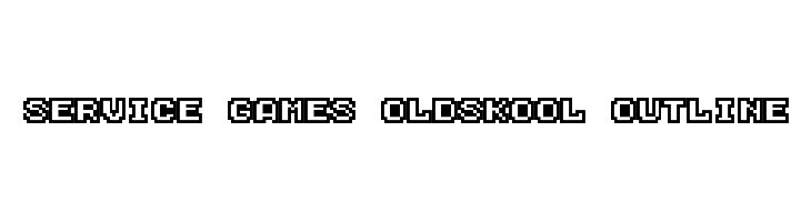 Service Games Oldskool Outline  Descarca Fonturi Gratis