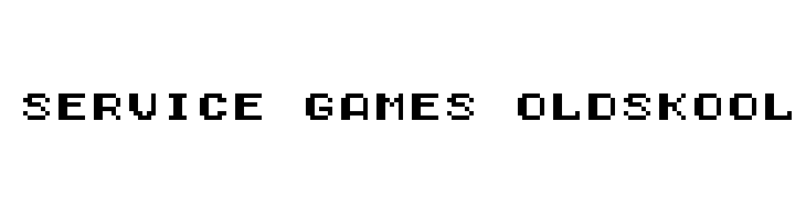Service Games Oldskool  フリーフォントのダウンロード