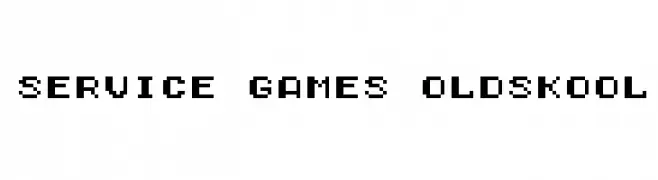 Service Games Oldskool  नि: शुल्क फ़ॉन्ट्स डाउनलोड