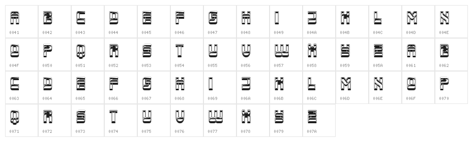 Service Regular Character Map