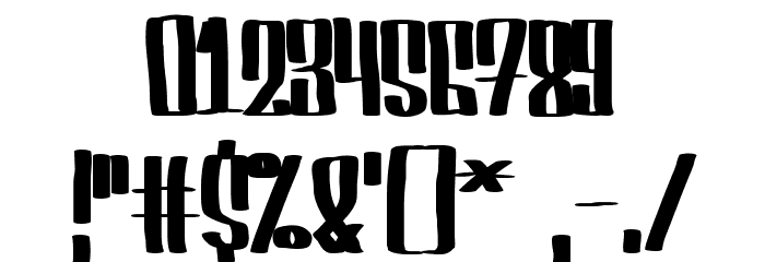 Servin' For Salute Clean Font OTHER CHARS