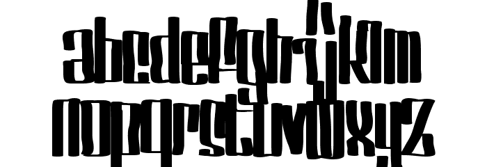Servin' For Salute Clean Font LOWERCASE