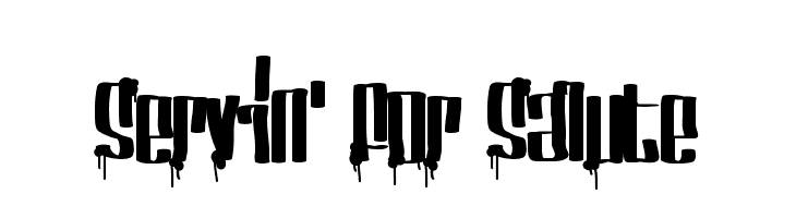Servin' For Salute  Frei Schriftart Herunterladen