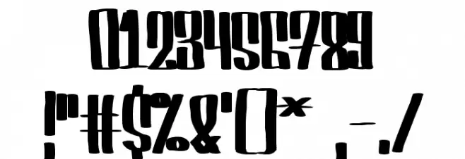 Servin' For Salute Font OTHER CHARS