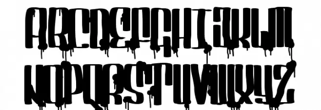 Servin' For Salute Schriftart Groß