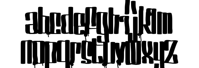 Servin' For Salute Font LOWERCASE