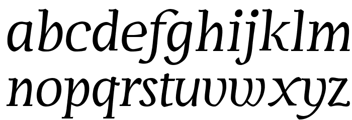 Servus Text Display Italic display Font LOWERCASE
