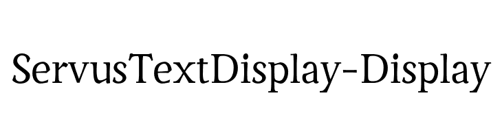ServusTextDisplay-Display  フリーフォントのダウンロード