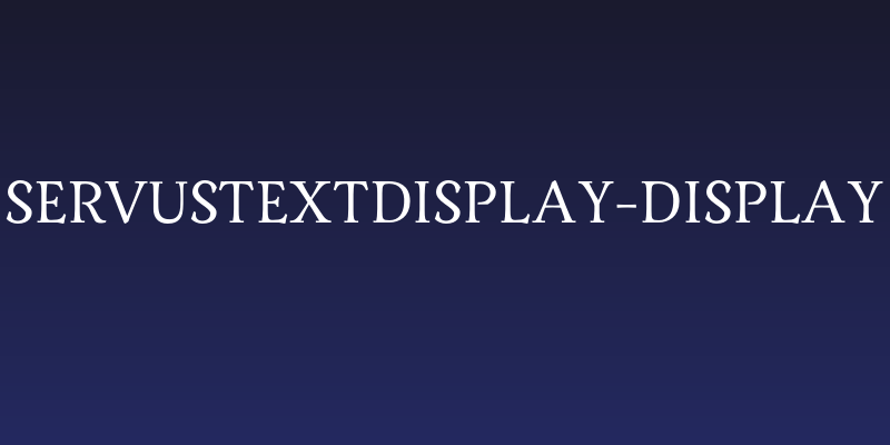 ServusTextDisplay-Display Social Header
